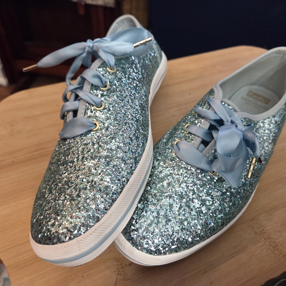Blue Glitter Kate Spade Keds